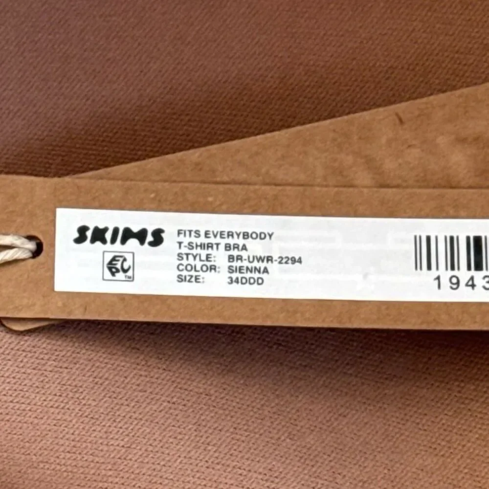 Skims Fits Everybody T-shirt Bra Sienna Size 34DDD - Picture 8 of 8